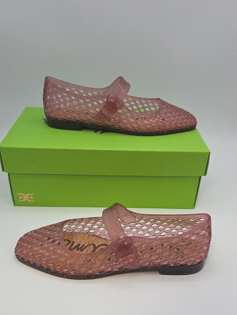 Sam Edelman Pink Jelly Mary Jane Flats